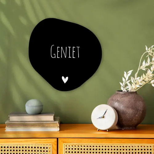 Spreuken - Quotes - Geniet Wandcirkel Organisch Forex 3mm klein -sfeer2