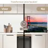 Brug - Rood - Skyline - Water keuken achterwand 2 middel -voor-na2_NL