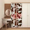 Koeienprint - Limited edition - Rood deurposter klein -sfeer3