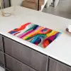 Abstract - Kleurrijk - Golven - Lijnen Inductie beschermer vinyl 3mm klein -sfeer8