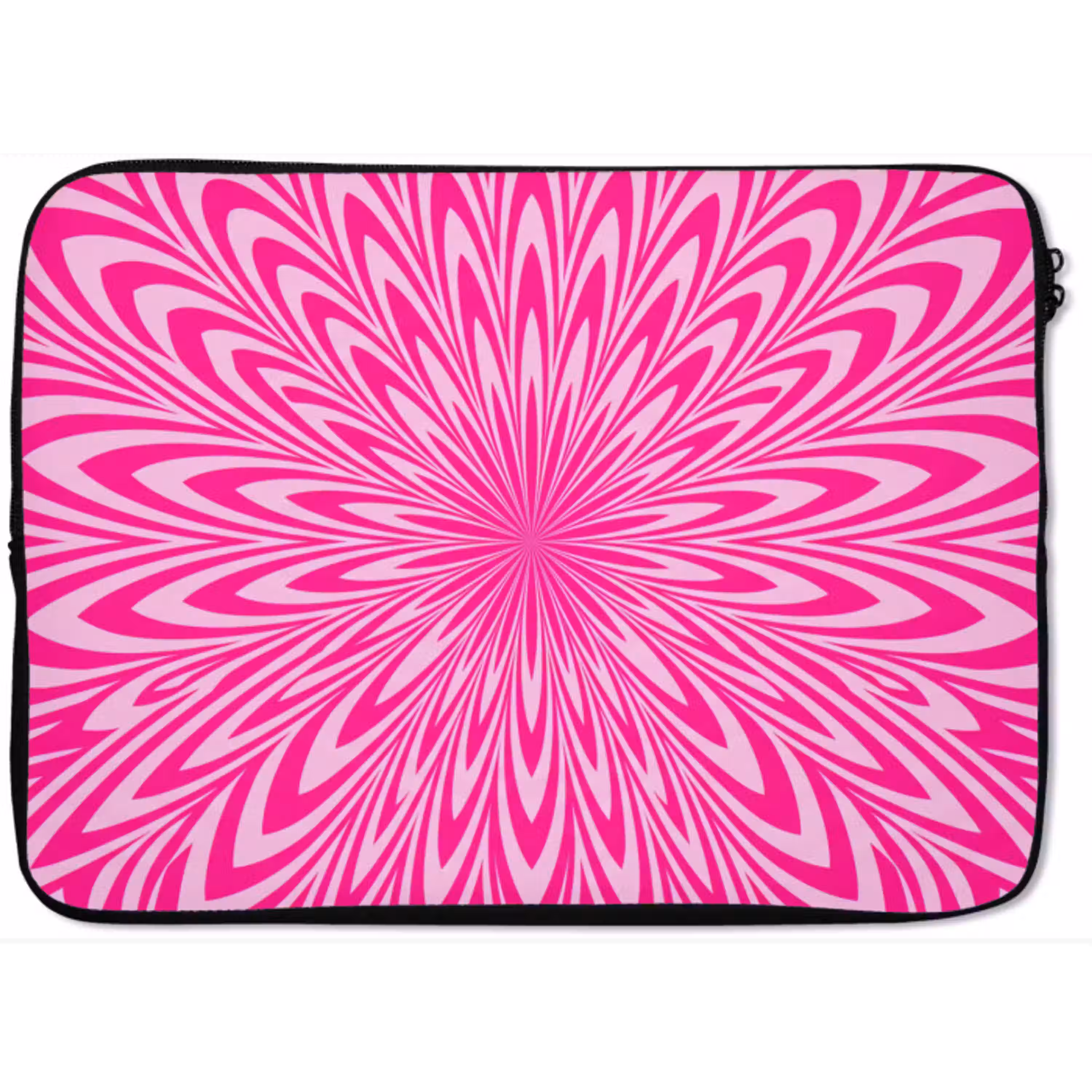 Patroon - Optisch - Roze laptophoes neopreen klein -zkaufland3dotto