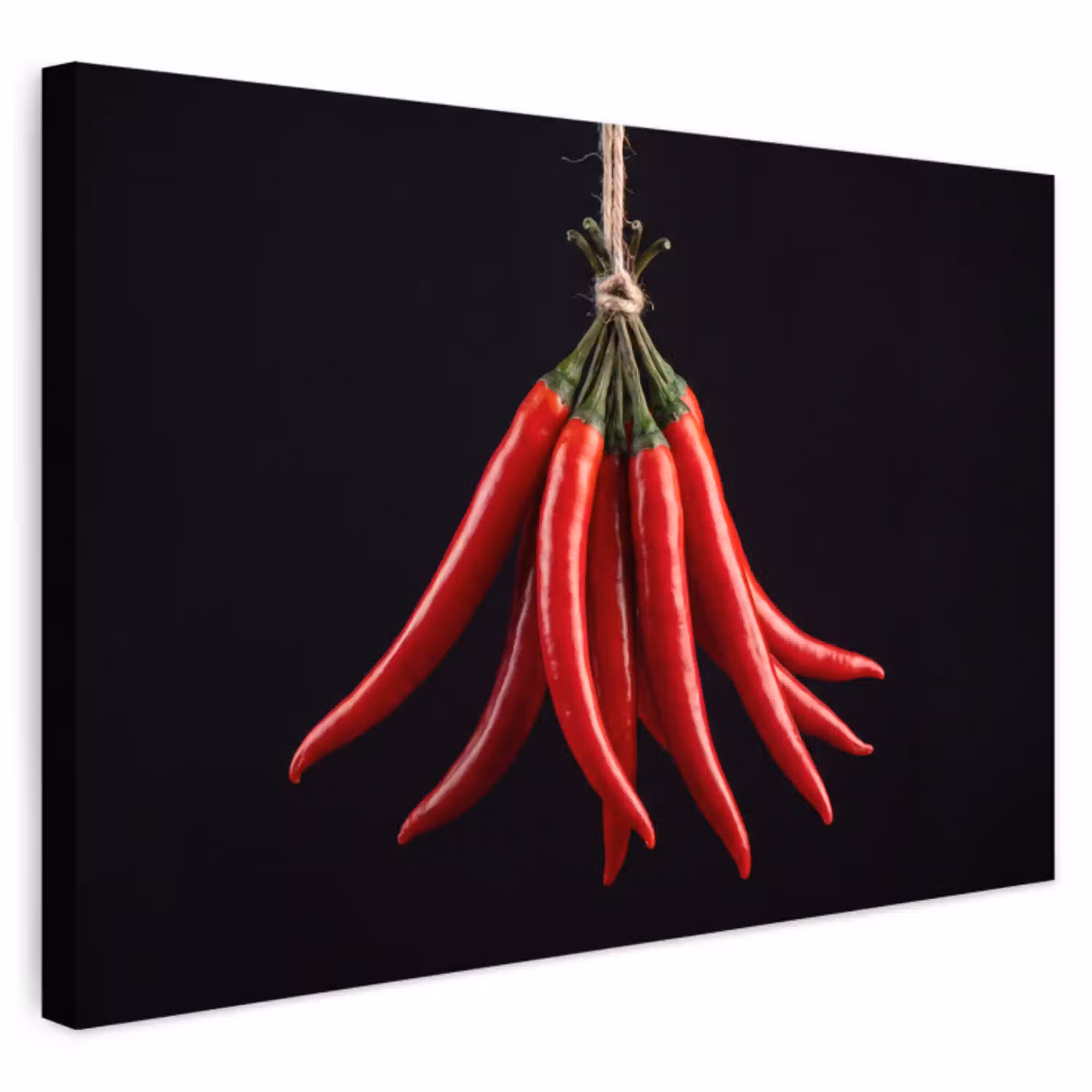 Rode peper - Eten Tuinposter op houten frame 2 cm dik klein -3d