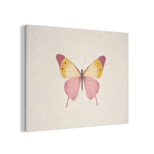 Vlinder - Illustratie - Roze PET vilt klein -3d