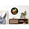 Koffie - Graffiti - Drinken - Abstract Wandcirkel aluminium klein -kantoor