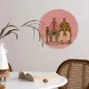 Illustratie - Bankje - Personen - Minimalistisch Wandcirkel kunststof plaat 5mm dik klein -sfeer4
