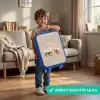 Gele kiepwagen in neutrale kleuren Kinderkoffer - Blauw klein -sfeer2_NL