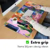 Geel - Blauw - Oranje - Huis Muismat XXL klein -sfeer3