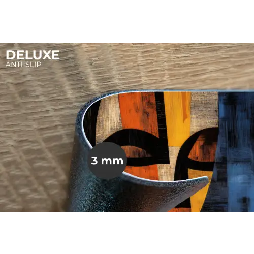 Abstract - Portret - Kleurvakken Placemat vinyl groot -closeup