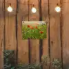 Lente - Bloemen - Rood - Klaproos - Gras - Groen tuinposter los doek klein -sfeer1