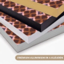 Geometrisch - Sierlijk - Bruin Textielframe zwart klein 947 -USP_kleurenNL