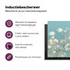 Stengels - Bloemen - Lucht - Wit Inductie beschermer vinyl 3mm klein -zzzzzzz-cc-usp