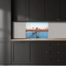 Water - Brug - Skyline - Modern keuken achterwand 2 middel -sfeer1