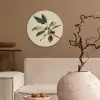 Tak - Groene Bladeren - Vruchten Wandcirkel kunststof plaat 5mm dik klein -sfeer1