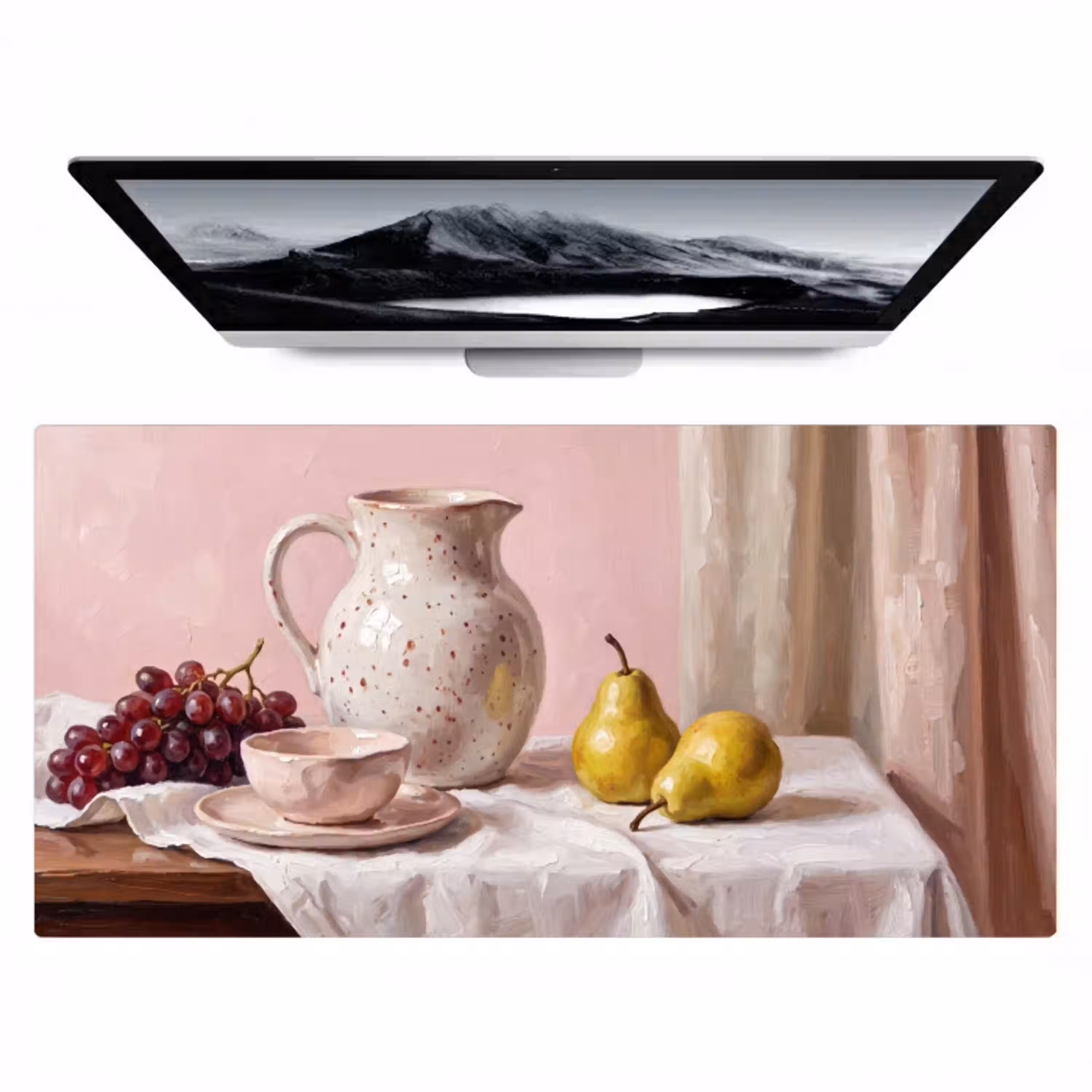 Stilleven - Fruit - Roze Muismat XXL klein -zzz3d
