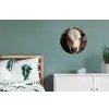 Kalf - Oormerk - Houten stal Wandcirkel aluminium klein -slaapkamer