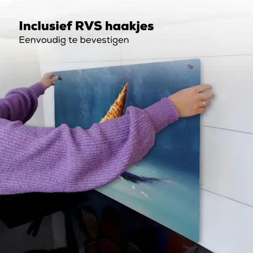 Ijshoorn - Bolletjes - Smelt - Roze Inductie beschemer met haakjes middel -ky-ophangen-nl