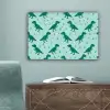 Donkergroen - Dinosaurussen - Afdrukken - Bladeren canvas 2cm klein -sfeer4