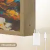 Buddha - Bloemen - Kleurrijk - Modern Light Box met batterij (Wandlamp) middel -USP_websiteoplaadbaarNL