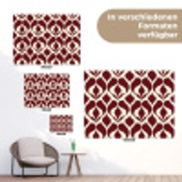 Rood - Druppelpatroon - Grafisch tuinposter los doek klein 239 -Xsfeer9_DE