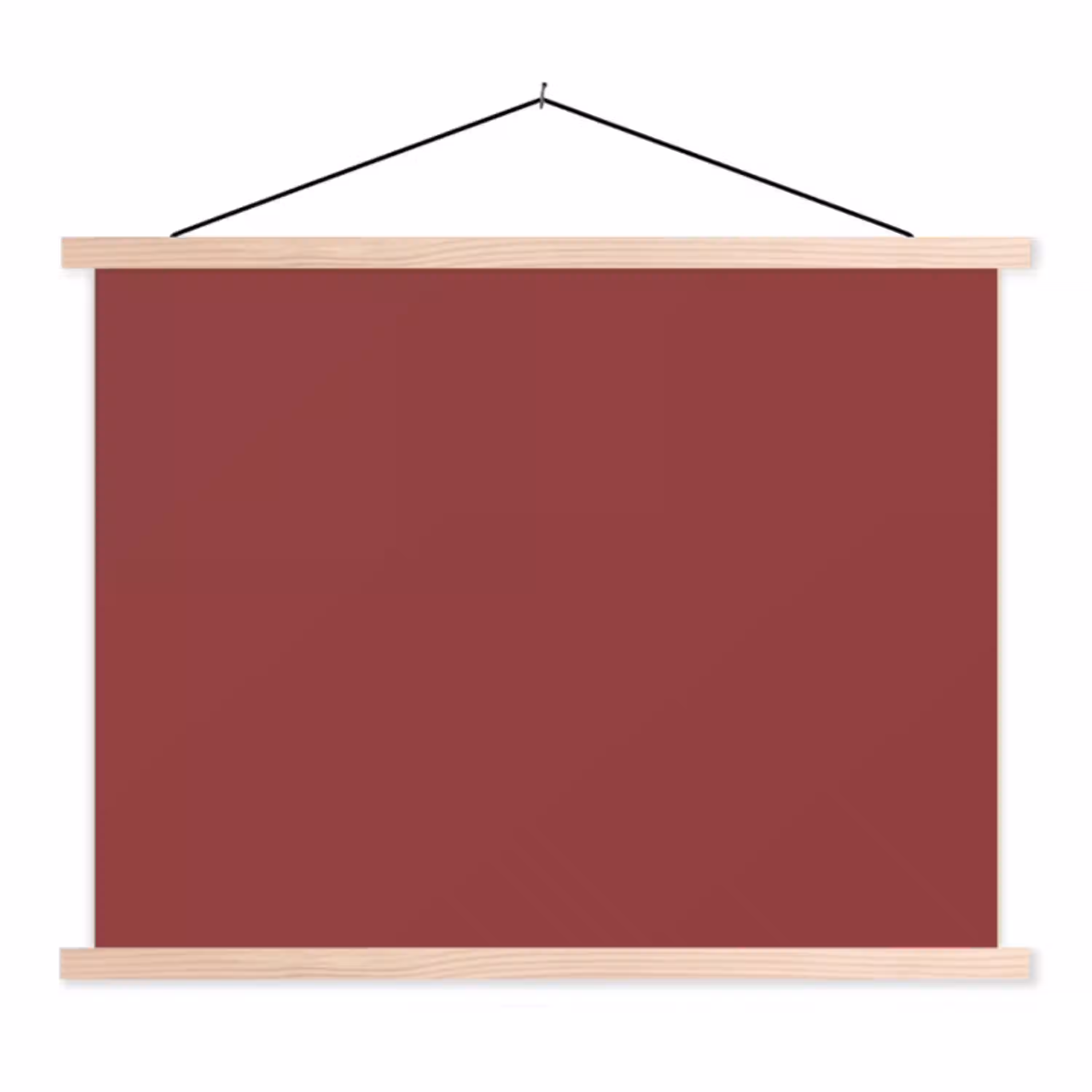 Barn - Antique - Rood textielposter latten blank klein 122 -3d