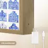 Patroon - Huizen - Blauw Light Box met batterij (Wandlamp) middel 907 -USP_websiteoplaadbaarNL