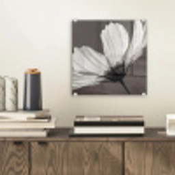 Bloem - Minimalistisch - Zwart - Wit plexiglas 5mm klein -sfeer1