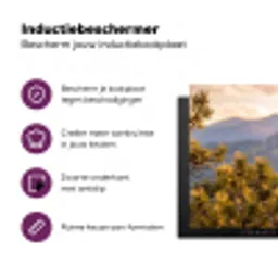 Zeearend - Boom - Bergen - Groen Inductie beschermer vinyl 3mm klein -zzzzzzz-cc-usp