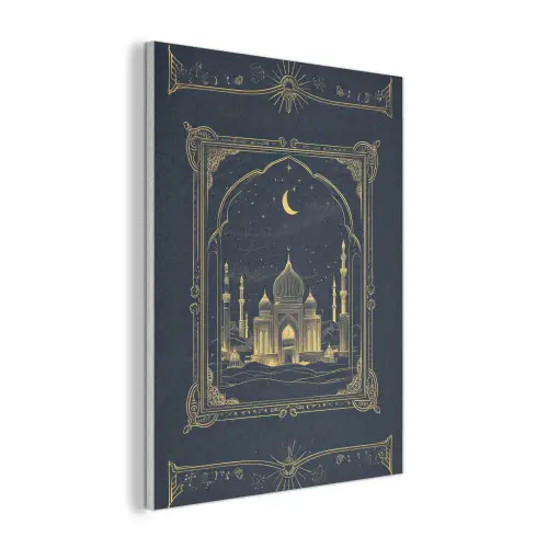 Moskee - Islam - Goud - Ramadan - Islamitische PET vilt klein -3d