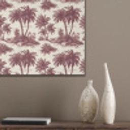 Tropisch - Geometrisch - Bordeauxrood PET vilt klein 837 -sfeer6_closeup