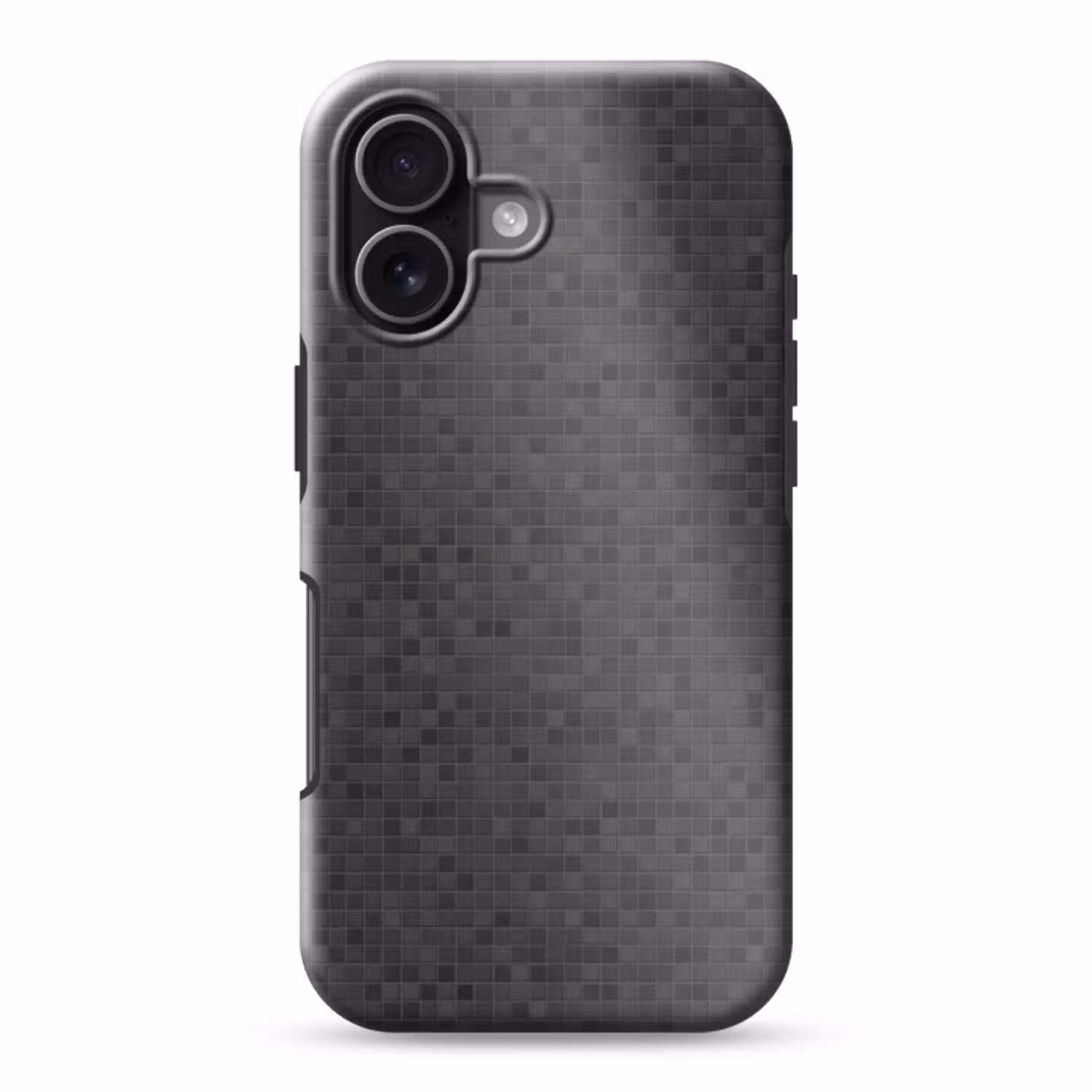 Mozaïek - Patroon - Zwart Toughcase MagSafe Apple iPhone 17 klein 1017 -3d