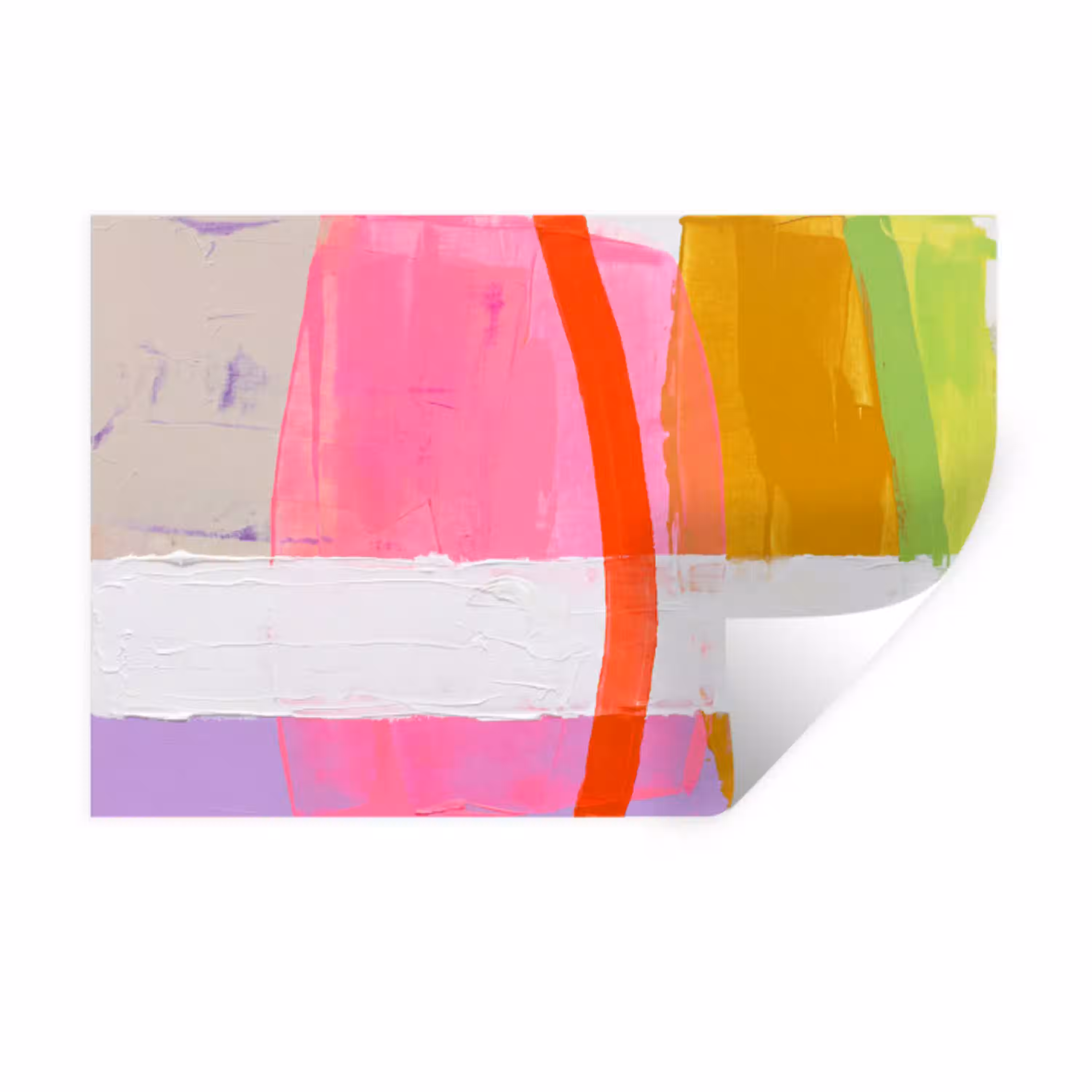 Abstract - Kleurrijk - Vormen - Modern - Kunst Muursticker klein -3d
