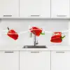 Splash - Groente - Rood keuken achterwand 2 middel -3d