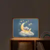 Sterren - Olifant - Maan - Wolken Light Box met batterij (Wandlamp kind) middel -sfeer1_kind