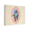 Bloemen - Blauw - Lijst - Bladeren PET vilt klein -3d