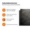 Beton - Grijs - donker Inductie beschermer vinyl 3mm klein -zzzzzzz-td-ups