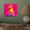 Haan - Kleurrijk - Kimono - Roze aluminium wit klein -sfeer2