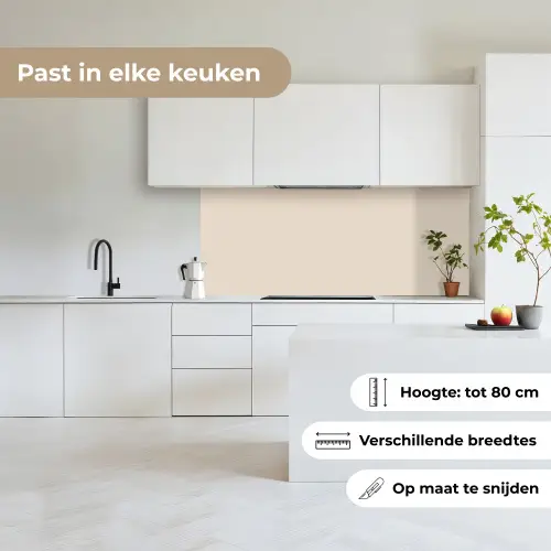 Beige - Effen kleur keuken achterwand 2 middel 871 -sfeer4_NL