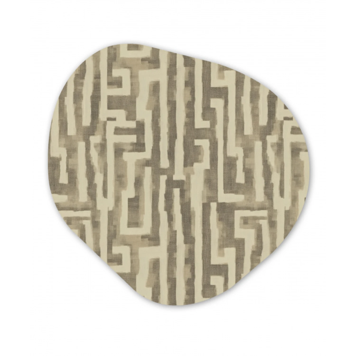 Abstract - Geometrisch - Groen Wandcirkel Organisch Forex 3mm klein 629 -3d