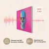 Neon - Blauw - Pop-art - Schedel PET vilt klein -USP_NL
