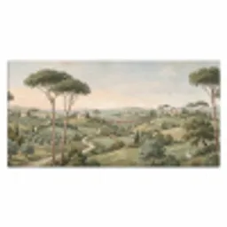 Landschap - Heuvels - Zandpad - Groen Muismat XXL klein -3d_leeg