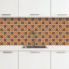Retro - Vintage - Design - Cirkel keuken achterwand 2 middel 871 -3d