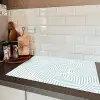Geometrie - Lijn - Groen - Patroon Inductie beschermer vinyl 3mm klein 276 -sfeer3