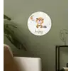 Quotes - Be happy - Kinderen - Maan - Bever - Waterverf Wandcirkel kunststof plaat 5mm dik klein -sfeer3
