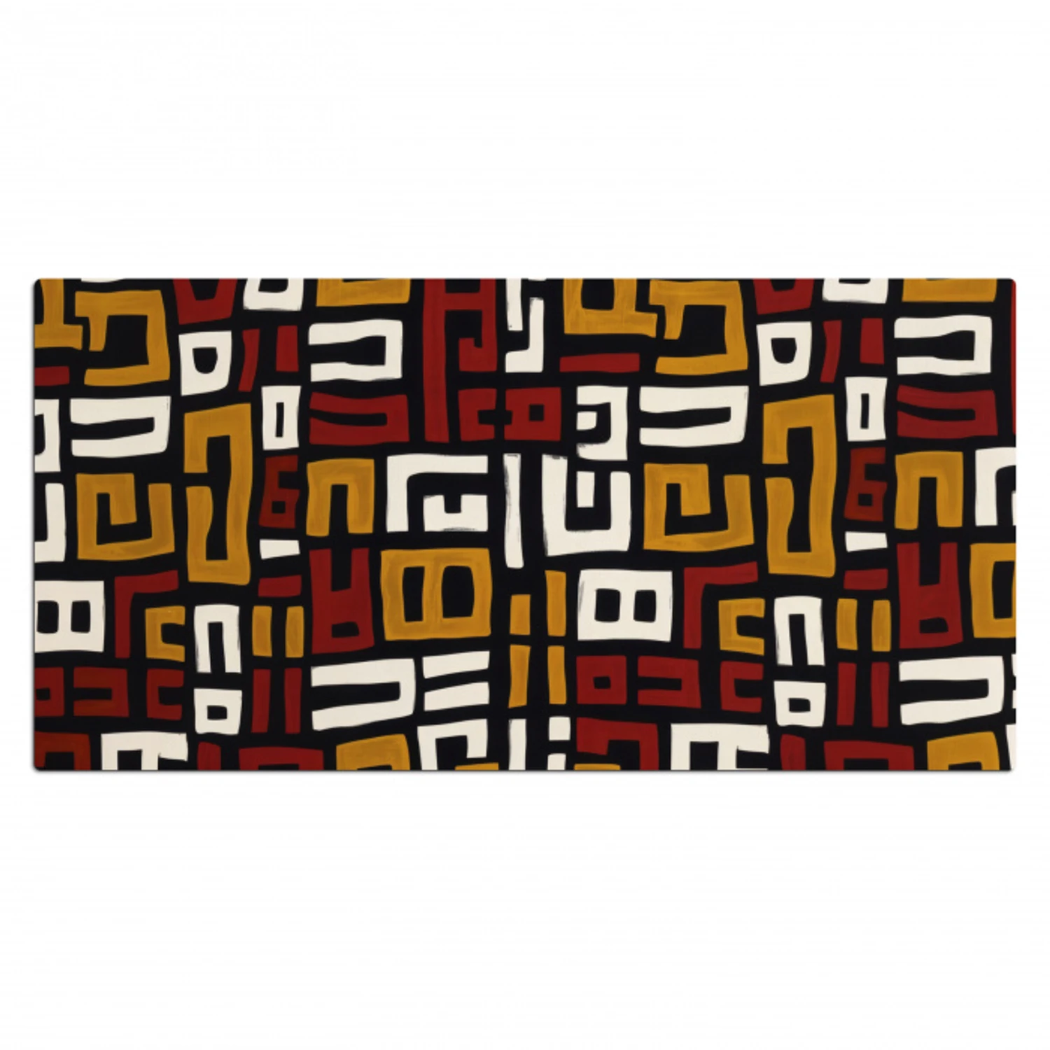 Abstract - Patroon - Rood Muismat XXL klein -3d_leeg