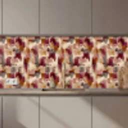 Penseelstrepen - Herfstsymfonie - Bordeauxrood keuken achterwand 2 middel 871 zz_3dshopping