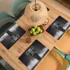 Olifant - Zwart - Wit - Rook Placemat vinyl groot -zzsfeer5_Kitchenyeah-website