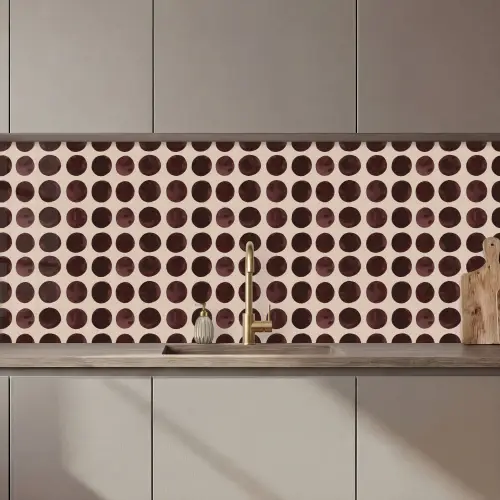 Stippen - Patroon - Bruin keuken achterwand 2 middel 871 zz_3dshopping