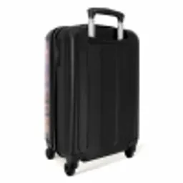 Stenen - Zand - Roze NBS - Handbagage koffer - Volwassenen Unisex middel -achterkant