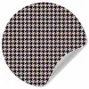 Plaid - Patroon - Ruit - Donkerblauw Wandcirkel behangsticker klein 186 -3d
