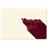 you go girl - 3D - Rood Placemat vinyl groot -zzsfeer1_Kitchenyeah-website